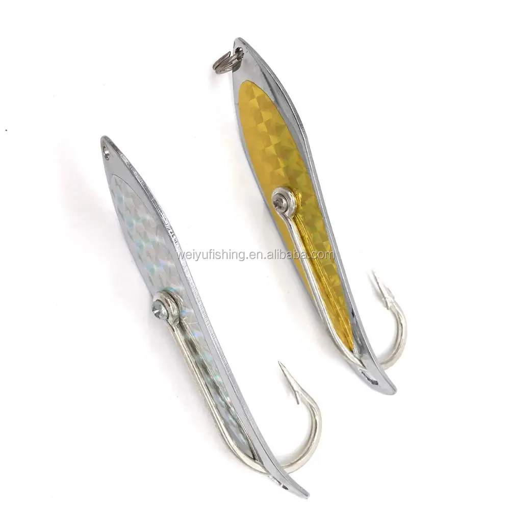 Stainless Steel Drone Spoon Wholesale Fishing Lure Spoon Weihai Factory Mustad Hook Fishing