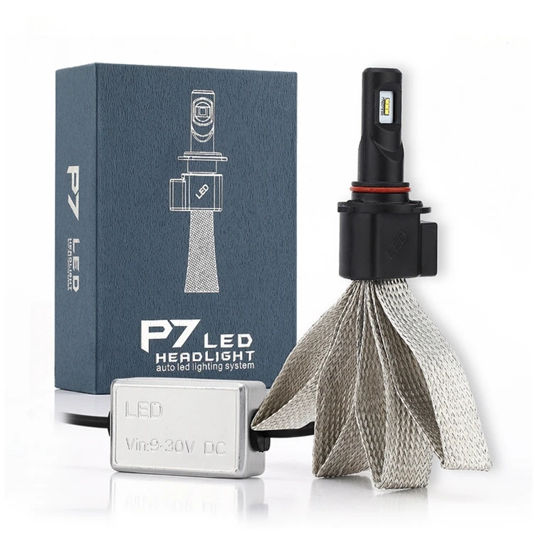 P7 Led Headlight H4 H7 Bulb Light 9600Lm Super Bright 60W