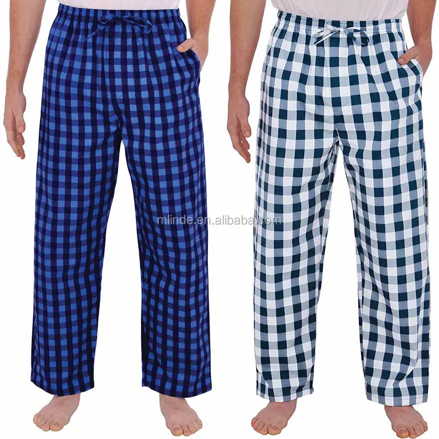 plaid cotton pajama pants
