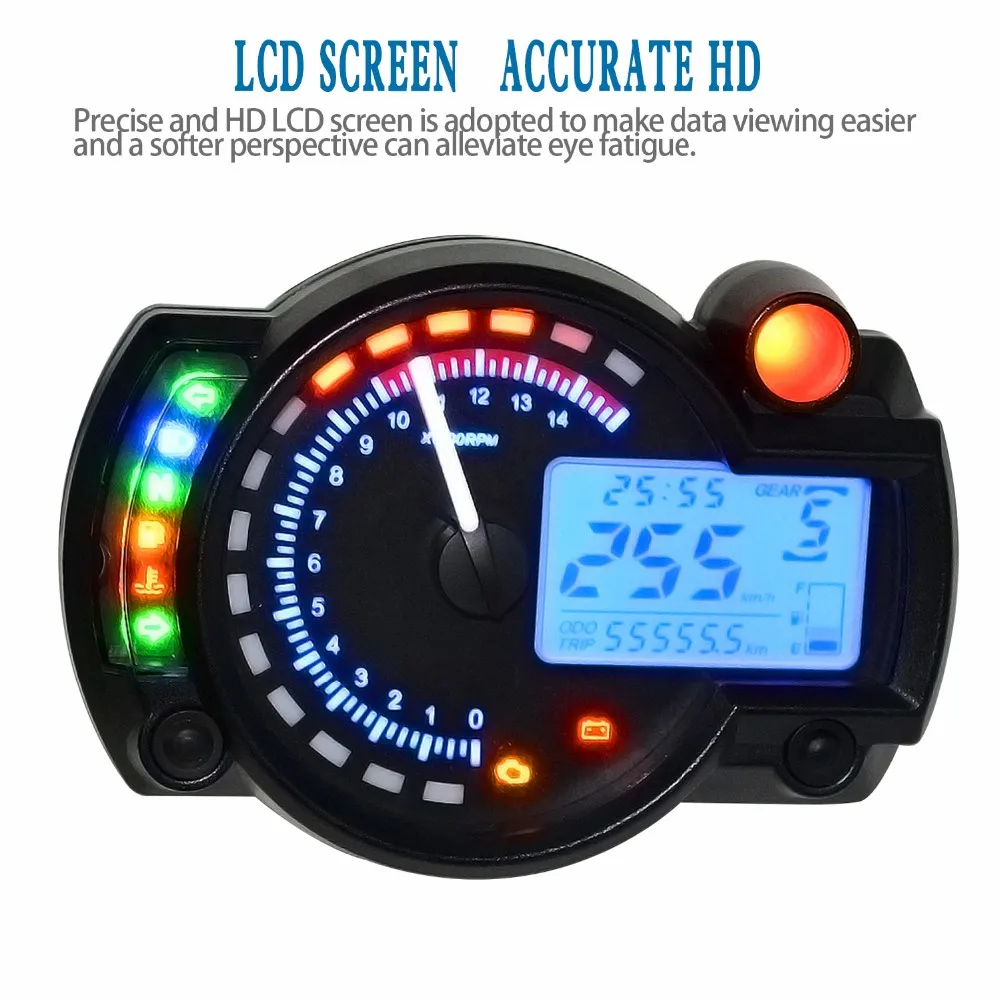 Motorcycle Multifunction Digital Led Instrument Motorcycle Meter