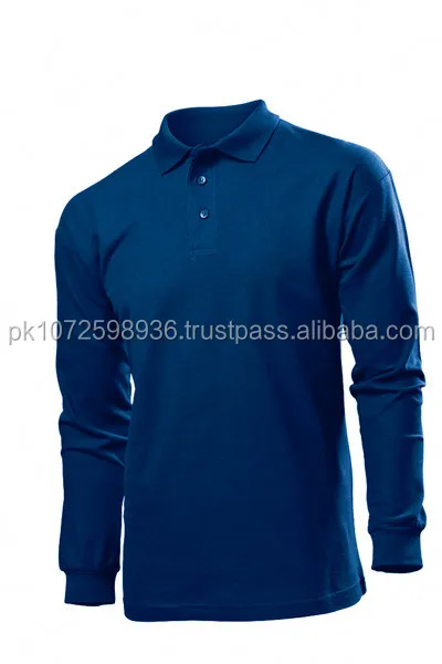 Grosir mens kustom polo  shirts  lengan  panjang  pria polo  