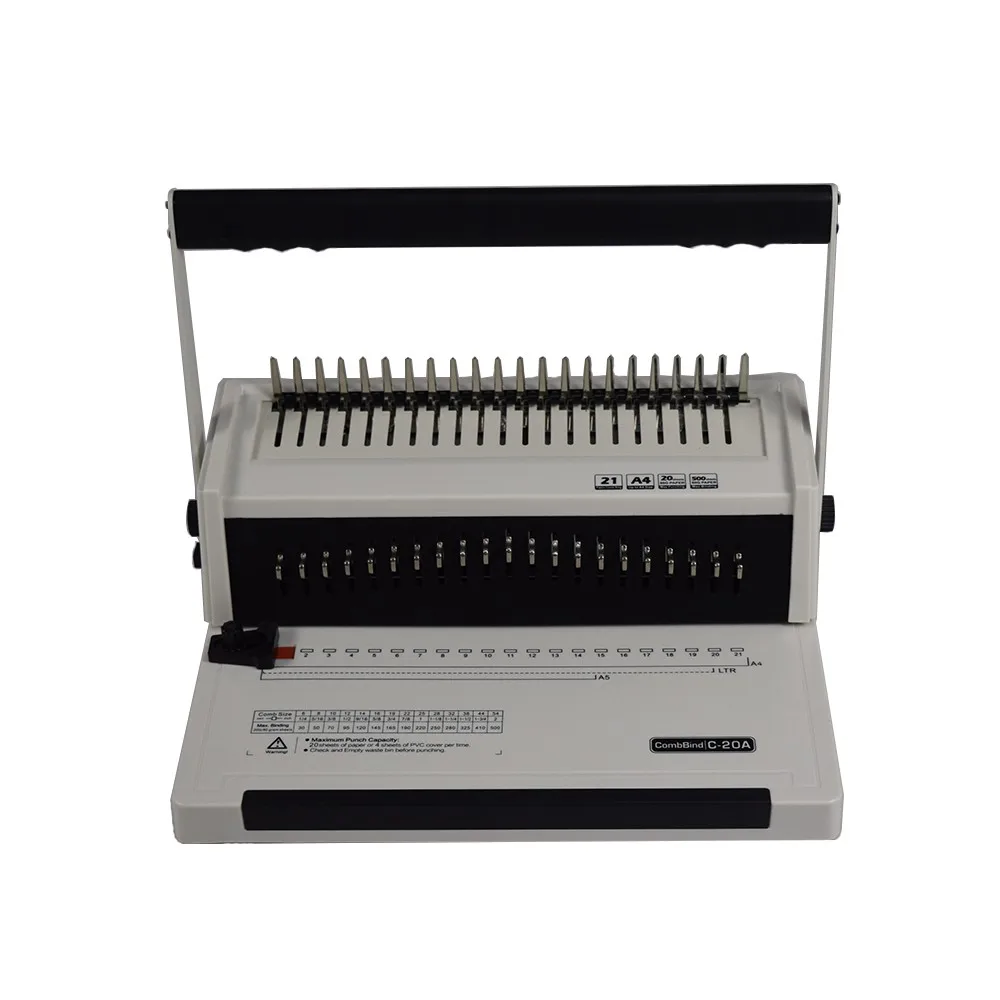 21 Holes Comb Paper Binding Machine Hardcover Book Binding Machine