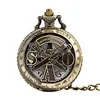 Two Swords With Retro Japanese Side Ring Hollow Out Can Turn Retro SOA Pocket Watch Hollow Out Large Pocket Watch