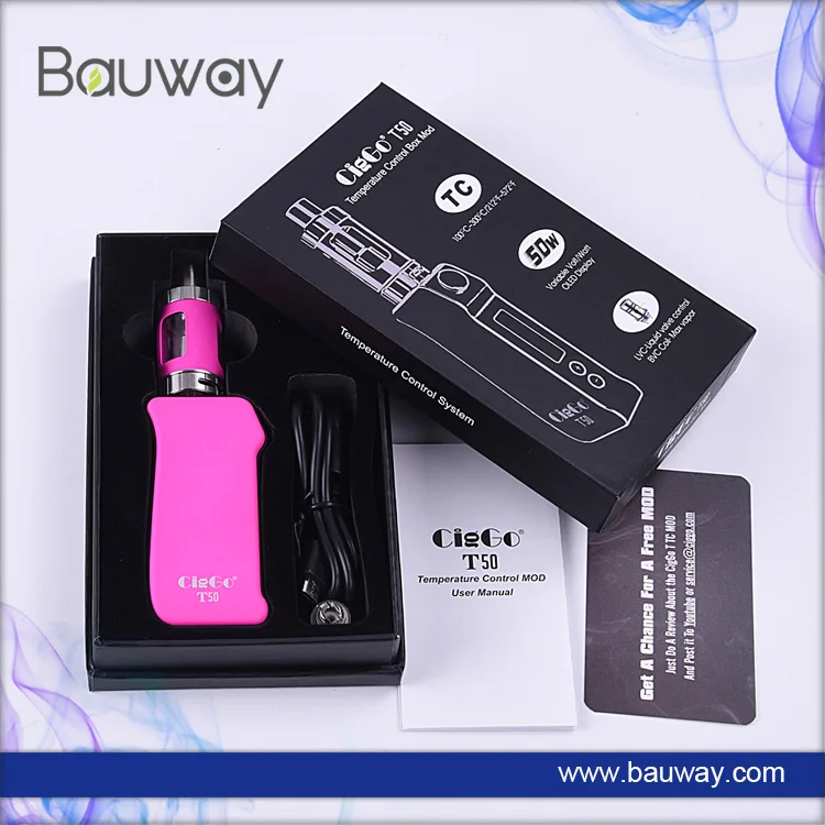 
electronic cigarette 50w vape mod kit Ciggo T50 vape mods 