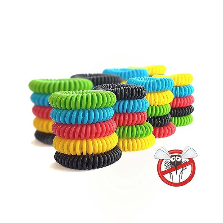 

Hot Sales Natural Pest Anti Mosquito Repellent Bracelets for Adult and Children, Red,pink ,yellow,blue,green