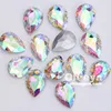factory design waterdrop shape crystal AB fancy rhinestone for I Phone Shell Decoration
