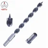 Round reduce shank double flutes Wood Auger Drill Bit with Stem for Wood deep drilling