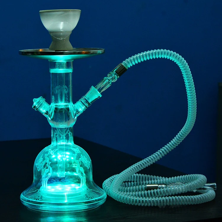 High Quality 2018 Shisha Acrylic Cachimba Shisha Hookah With Led Light
