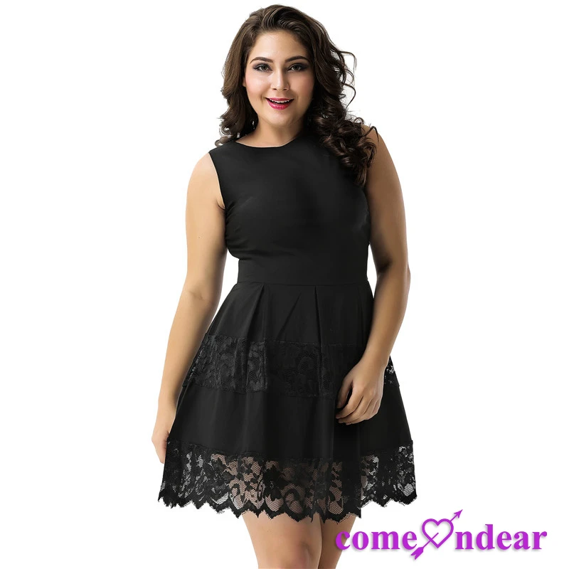 2017 Hot Sale Black Lace Sexy Alibaba Lady Fashion Dress For Fat Girls ...