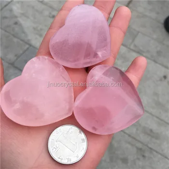 small rose quartz hearts