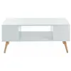 ZKL035 Hot Sell Simple Design Home Goods White Coffee Table