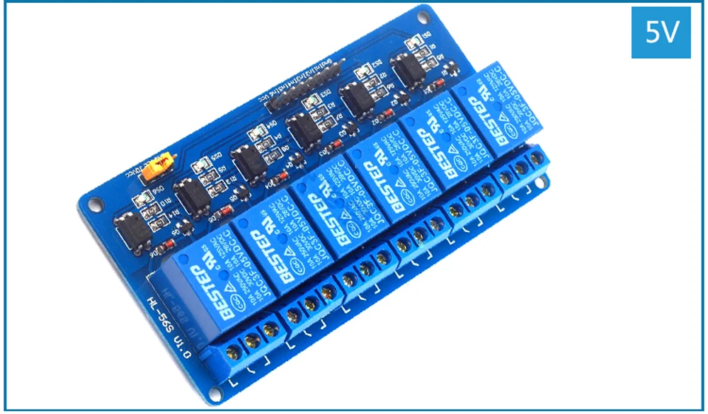 6 Channel Relay Module with Fotoaccoppiatore 12V Isolation