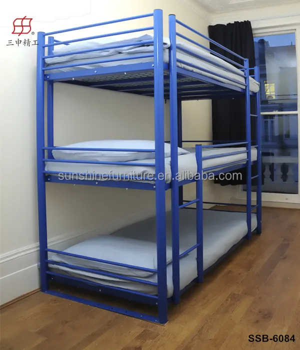 Cheap Metal Adult 3 Tier Triple Bunk Beds Sale For Adults 