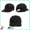 Black custom cotton baseball cap hats men 6 panel slouchy slide toggle camouflage daddy running sport trilby
