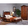 W6811 Top-grade queen size bedroom suite with bedroom wardrobe design and dresser set