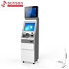 Telecom Bill Accept Mobile Sim Card Dispense Kiosk With Passport Scanner