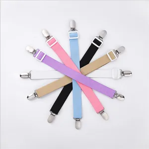 Image of 2Pcs set Bed Sheet Holder Suspenders Gripper Cushion sofa blanket Straight Elastic Straps Adjustable Bed Sheet Clip