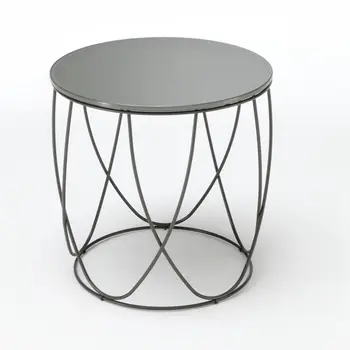 Home Furniture Round Coffee Table Metal Frame Gl Top Tea Home Furniture Round Coffee Table Metal Frame Gl Top Tea