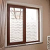Etched PVC window film with a wave design Static Cling Frosted No Glue Window Sticker UV Protection for Home Office Living Room
