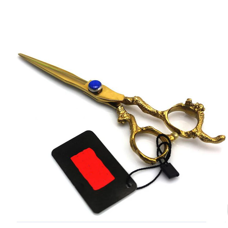 
6 Inches Dragon Design Gold Plating Scissors Hairdressing Scissors .WB100-517 