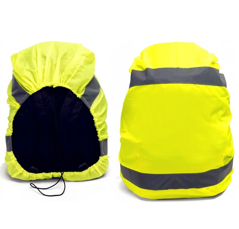 

China Manufacturer Custom Waterproof Backpack Cover With Reflective Stripes, Yellow or as your request