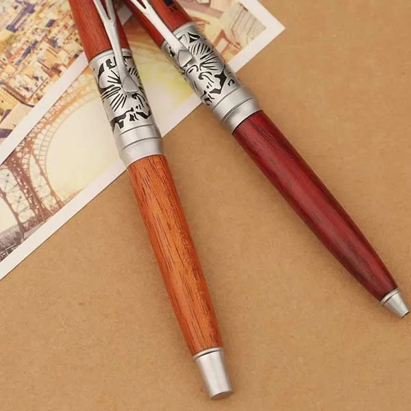 Office Business Wood 0.5 Mm Ballpoint Pen,Handcrafted Bamboo Signature
