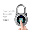 Security Bluetooth Fingerprint Padlocks Heavy Duty With Master Key
