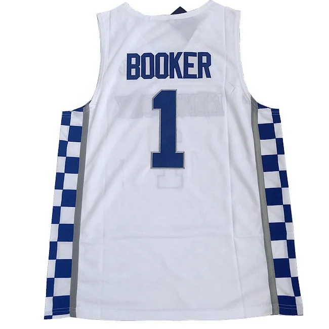 

Devin Booker #1 Kentucky College NCAA Mens Retro Basketball Jersey S-2XL, Customized colors
