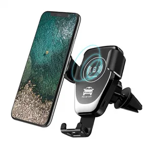Suction Phone Holder Auto Sensor Qi Car Mount With Wireless Charger Car Pad For Iphone