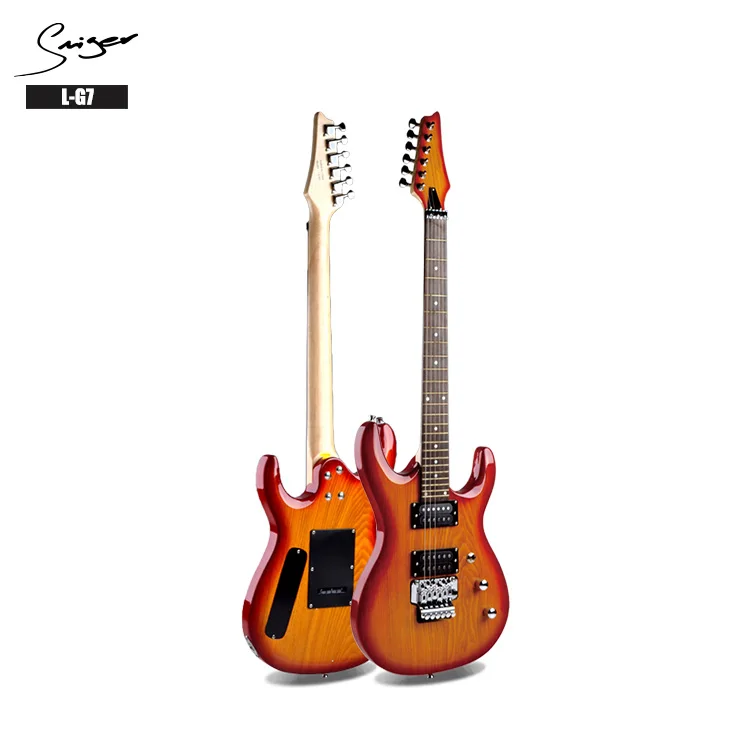 

Unique Timber Willow H-H Pickup Edge Style Bridge Electric Guitar OEM, Sunset