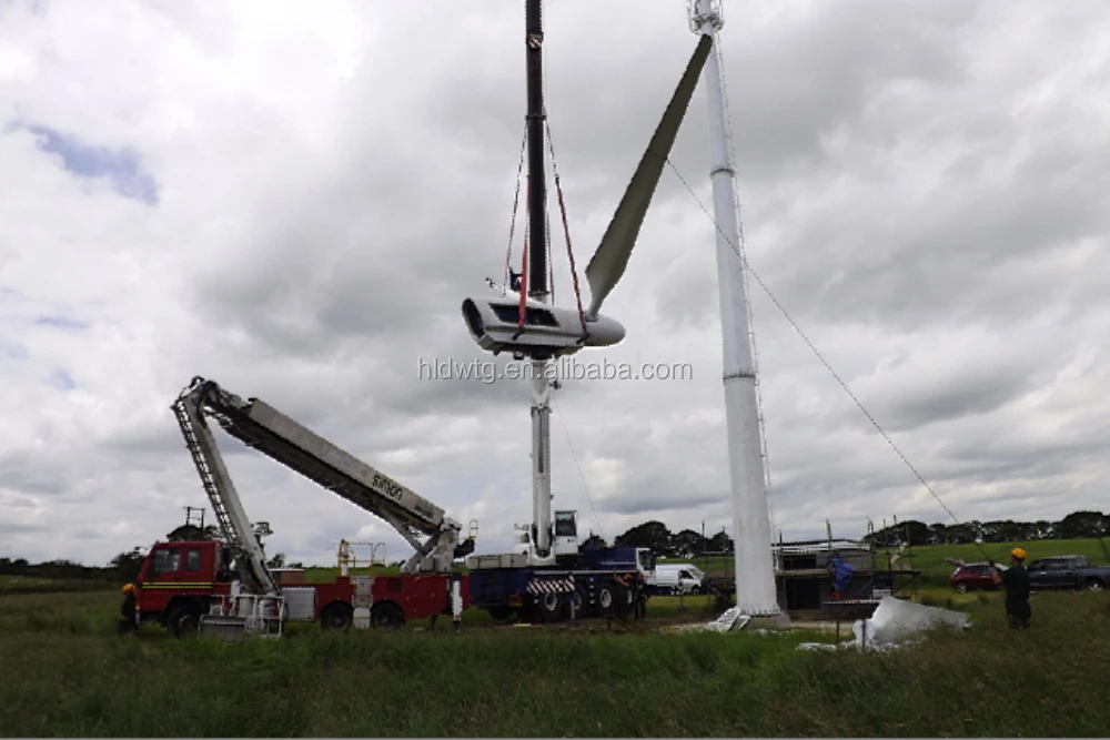 Pitch Controlled 50kw Industry Wind Turbine With Plc Intelligent