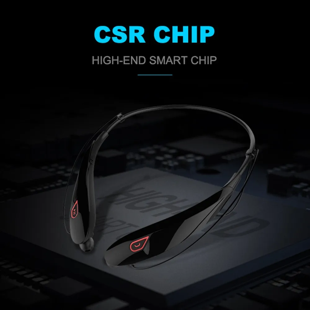 High-end smart chip lightweight magnetic adsorption smart one to two portable blue tooth neckband wireless earphone - ANKUX.COM