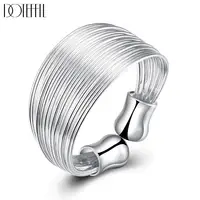 

Minimalist Design Eternity Personalized Silver Wire Men Women Ring