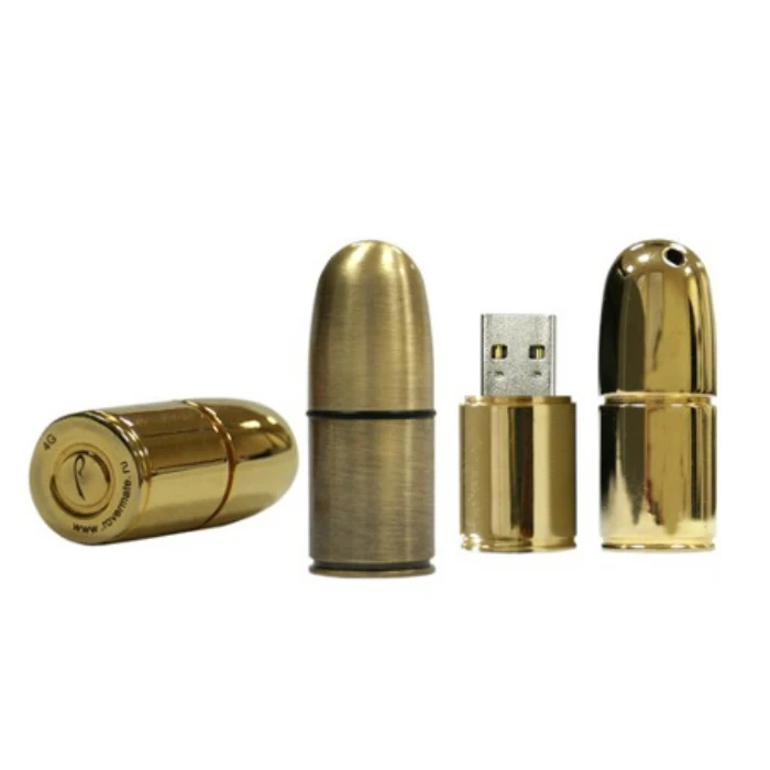 

Gitra Golden Silver Bullet USB Flash Drive Bullet Drive 8gb 16gb 32gb 64gb 128GB logo
