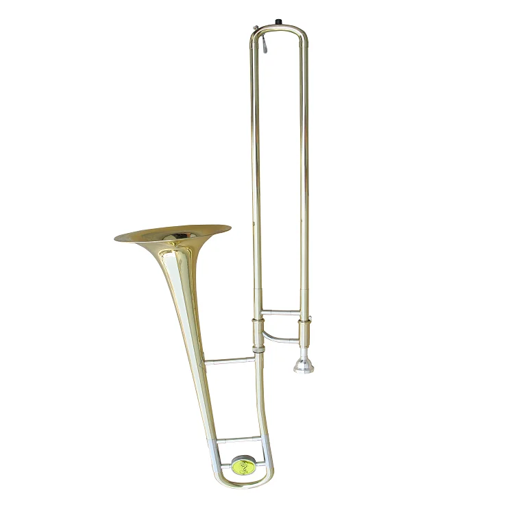 
Professional Gold Lacquered Brass Bb Alto Trombone With Case 