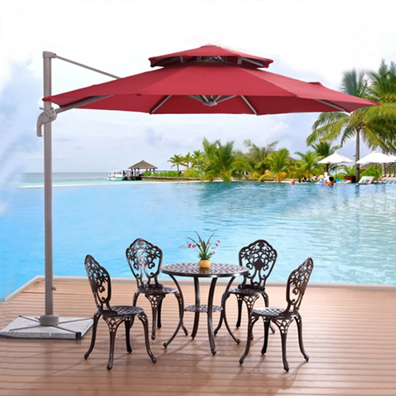 New Style Aluminum Outdoor Cantilever Umbrella Restaurant Umbrella