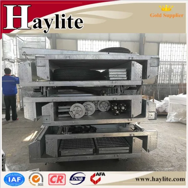 Tandem Axle Livestock Trailer Sheep Trailer with Cage Qingdao Supplier.jpg