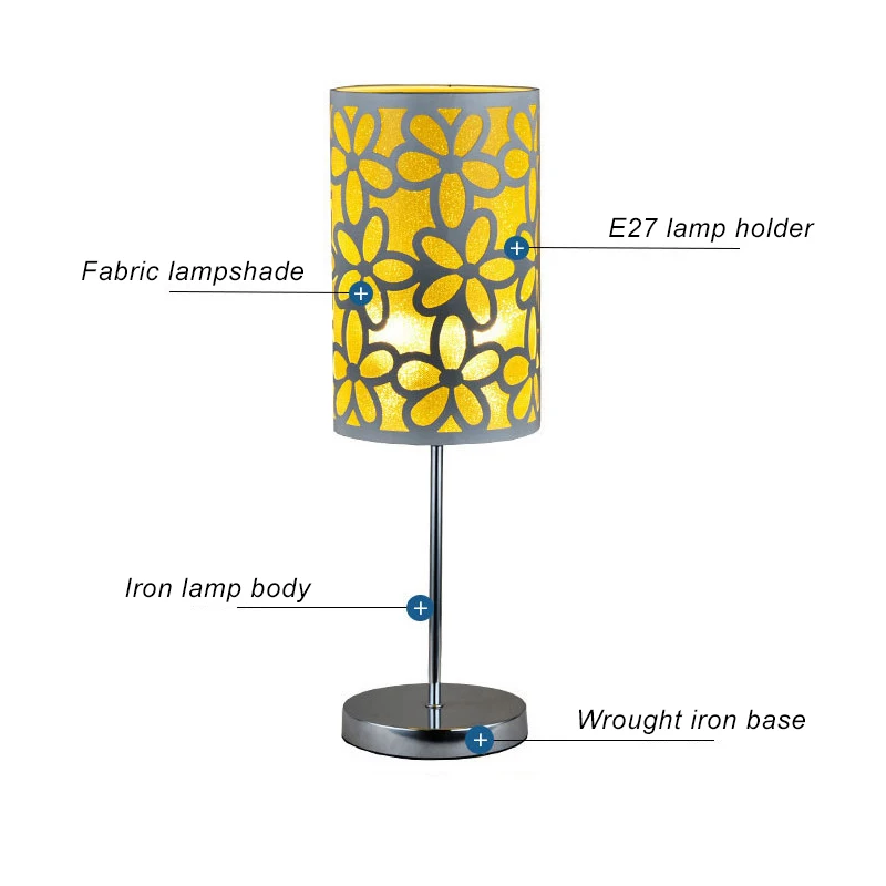 Zhongshan wholesale home decor modern tiffany table lamps bedside antique table light for hotel