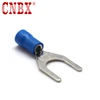 Half Insulator Coated Tin Fork Cable Connector Terminals Lug