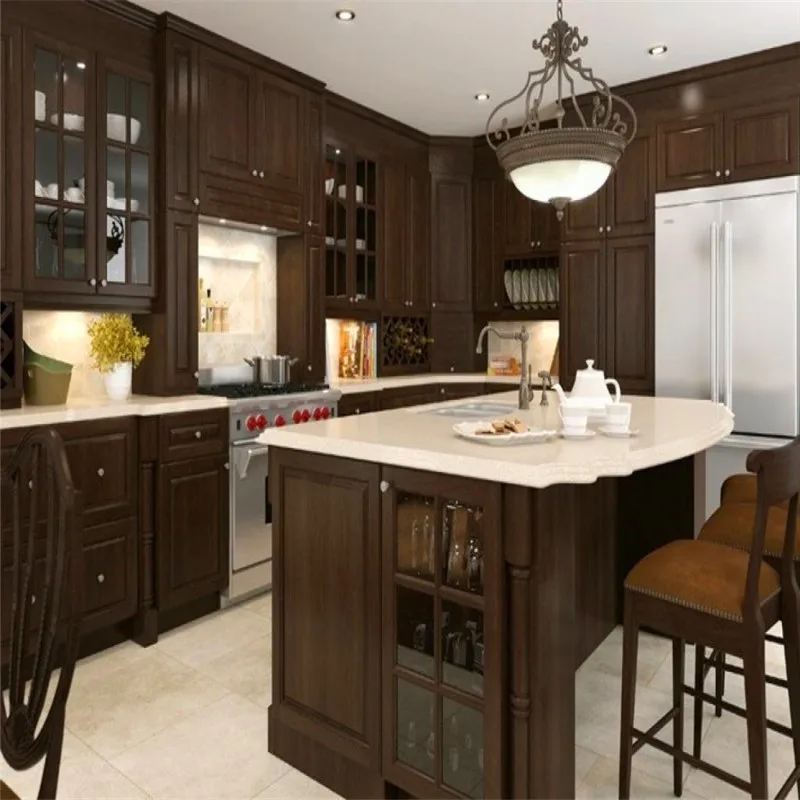 
Good quality luxury plywood waterproof high quality kitchen cabinet 