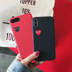 Love Heart Hard Matte Protective Case iPhone 6 6S X XR Max