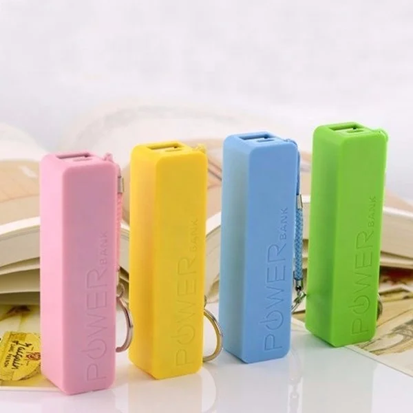 

Portable outdoor mini mobile charger battery 2600mah Power Bank with keychain