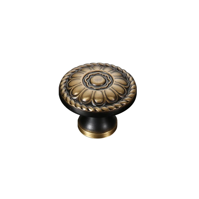 

Antique furniture handle brass cabinet door knobs C-0020, Black