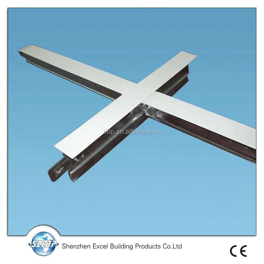 
T24 t bar suspended ceiling grid of flat bar ,main tee ,cross tee 