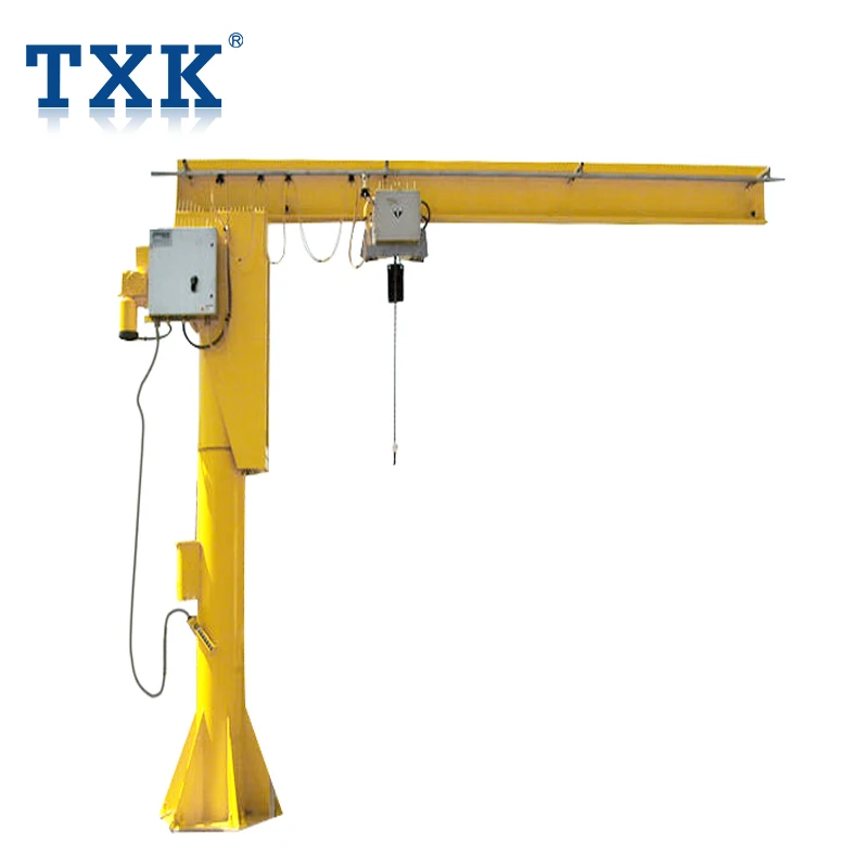 Ground Mounted Electric Hoist Pedestal Jib Port Crane 3 Ton Buy Jib