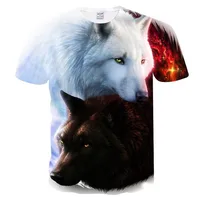 

2020 Newest Wolf 3D Print Sublimation Cool Seamless T-shirt Men/Women Short Sleeve Summer Tops Tees T shirt