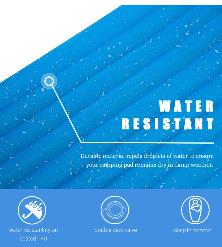 Unique Design Inflating Waterproof Egg Nest Trough Camping Sleeping Pad
