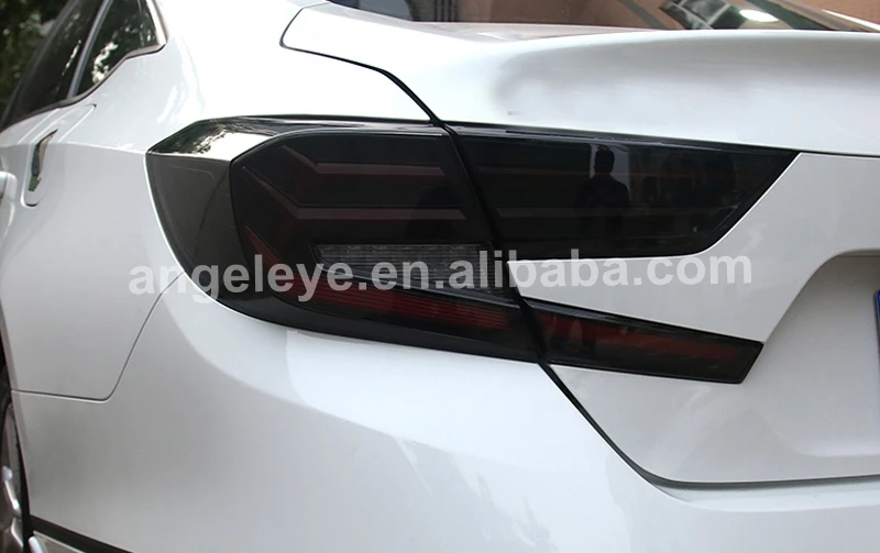 Tenth Generation LED Strip Tail Light led rear light For Accord G10 for Honda 2017-2019 Smoke Black