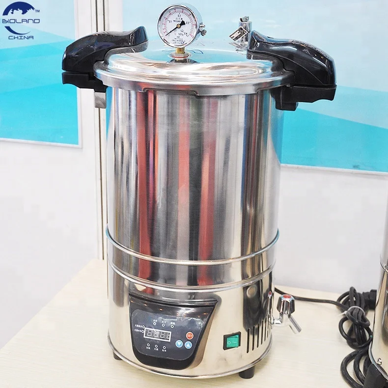 18l Steam Sterilizer Autoclave Laboratory Portable Type Stainless Steel