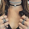 Miss Jewelry Hip Hop Jewelry CZ Micro Pave Ice Out Link Ring for Girls